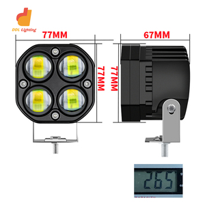 <span class=keywords><strong>Feux</strong></span> de route auxiliaires à LED bicolores blanc-jaune 4x4 25W, <span class=keywords><strong>feux</strong></span> antibrouillard tout-terrain 5D à LED, <span class=keywords><strong>feux</strong></span> à LED 12V - Product Image 2
