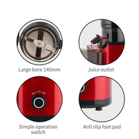 Extracteur de jus multifonctionnel 800W pour la maison, grande capacité 500ml, fonctionnement simple, mixeur électrique pour fruits, presse-agrumes lent, grande ouverture