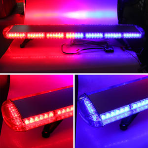 Barra <span class=keywords><strong>de</strong></span> Luces LED Roja y Azul <span class=keywords><strong>de</strong></span> 96W, 96 LED, Baliza <span class=keywords><strong>de</strong></span> Seguridad <span class=keywords><strong>de</strong></span> Emergencia, Luz <span class=keywords><strong>de</strong></span> Advertencia para Camiones, Luces Estroboscópicas para <span class=keywords><strong>Ambulancias</strong></span>, 12V - 24V - Product Image 3