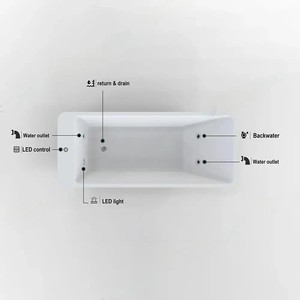 1 Person Cold Water Bathtub Split Unit Remote Control <b>Ice</b> <b>Machine</b> Wifi Control Thermostat Acrylic Material - Product Image 3