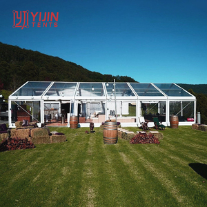 Tente de réception extérieure transparente en PVC robuste pour mariages et événements, grandes tentes pour fêtes avec plancher - Product Image 5