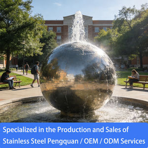 <span class=keywords><strong>Fontaine</strong></span> à eau en acier inoxydable avec éclairage <span class=keywords><strong>solaire</strong></span>, étanche, style Art déco, taille personnalisable, <span class=keywords><strong>boule</strong></span> de <span class=keywords><strong>fontaine</strong></span>, logo décoratif - Product Image 6