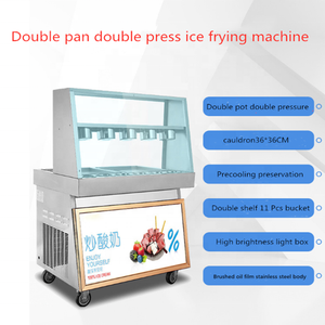 Macchina per gelato allo yogurt fritto congelata dell'attrezzatura del gelato fritto stile tailandese - Product Image 2