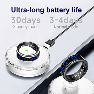 Monitor de Salud del Sueño, Contador de Calorías, Distancia, Rastreador de Actividad Física, Pantalla Táctil <span class=keywords><strong>LED</strong></span>, Anillo Inteligente con Estuche de Carga - Product Image 6