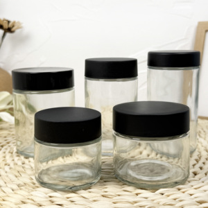 Bocal en verre concentré personnalisé à l'épreuve des enfants avec couvercle CR - Product Image 1