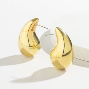 Moda Punk liscio placcato oro esagerato Dupes a goccia grosso orecchino <span class=keywords><strong>Bottega</strong></span> <span class=keywords><strong>Bottega</strong></span> da donna - Product Image 2