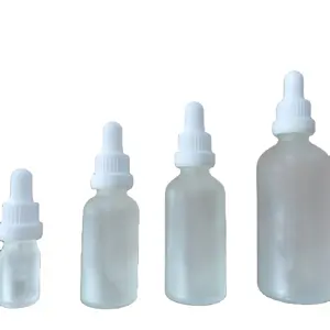 5Ml 10Ml 15Ml 20Ml 30Ml 50Ml 100Ml Black Clear and matte essence oil glass bottle With Dropper silicon and NBR nipple