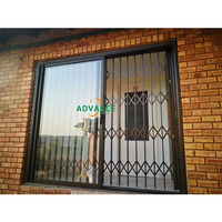 Proteger la entrada de la puerta corredera retráctil Enrejado barras antirrobo en ventanas Puertas DE SEGURIDAD retráctiles Aluminio