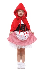Disfraz de <span class=keywords><strong>Caperucita</strong></span> <span class=keywords><strong>Roja</strong></span> para niños de Halloween con <span class=keywords><strong>capa</strong></span> de terciopelo para niñas - Product Image 2