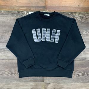 Custom Embroidery <b>Patch</b> Cotton Fleece Baggy Crew Neck Jumper Puff Print Oversized Drop Shoulder Crewneck Sweatshirts for Women - Product Image 5