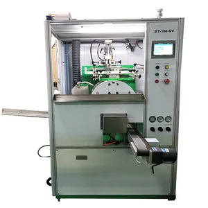 8 station Cosmetic Bottles Screen Printer High Accuracy Full Automatic Screen Printing Machine For Soft Tubes