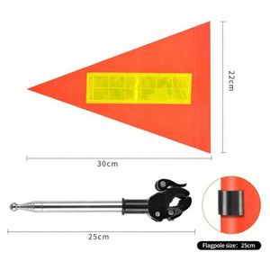 ธงกอล์ฟแบบยืดหดได้ รุ่นเฟิร์สคลาส 2024 ราคาสุดคุ้ม พร้อมอุปกรณ์สะท้อนแสง สีส้ม ธงความปลอดภัย ปรับความสูงได้ - Product Image 2