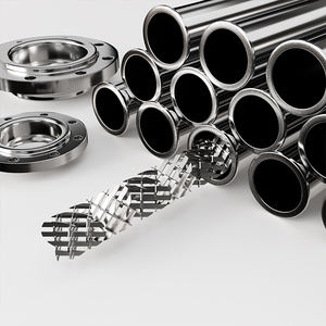 เครื่องผสมแบบคงที่ SS304/316 แบบอินไลน์ พร้อมหน้าแปลน/ไตรแคลมป์ สำหรับกระบวนการบำบัดน้ำด้วยสารเคมี - Product Image 1