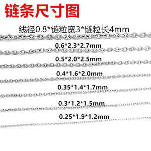 Anno Jewelry Stainless Steel Round Wire <b>Cross</b> <b>Chain</b> Small O-<b>Chain</b> Sweater Clavicle <b>Chain</b> Unisex Fashion Accessory - Product Image 2