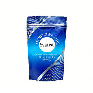 Huile de Borage de haute qualité et capsules d'acide gamma-linolénique : améliorent la peau et favorisent la santé cardiaque (gélules molles) - Product Image 1