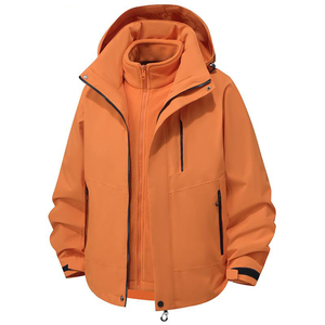 Vêtement de sport personnalisé 2025, imperméable, doux, à capuche, fermeture éclair, imprimé tissé, pour l'hiver et la pluie - Product Image 1