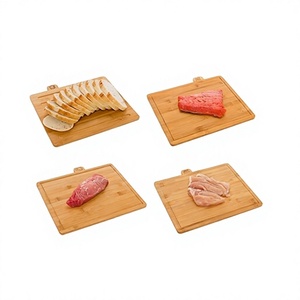 Juego de cuatro tablas de madera de primera calidad para cortar y picar, utensilios de cocina, tabla de cortar, al mejor precio. - Product Image 1