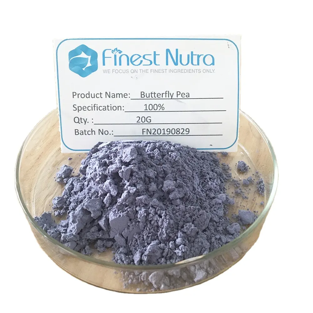 Natürliches blaues Pigment-Schmetterlings erbsen extrakt pulver für Lebensmittel zusatzstoffe