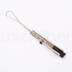 Pince de tension réglable en acier inoxydable pour câble plat FTTH, pince d'ancrage pour fixation aérienne extérieure - Product Image 1