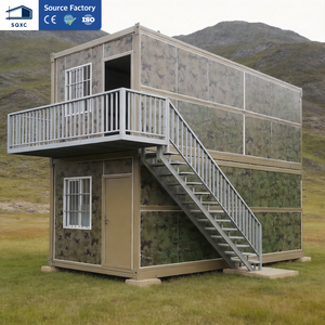 Maison conteneur pliable moderne, de haute qualité, à prix abordable, étanche et résistante aux tremblements de terre, pour hôtels, dortoirs, bureaux et commerces - Product Image 1