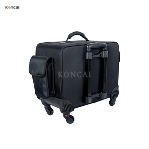 FAMA factory Professional Hair Stylist Rolling Beauty Case Hairdressing Storage Box Trolley Makeup Bag