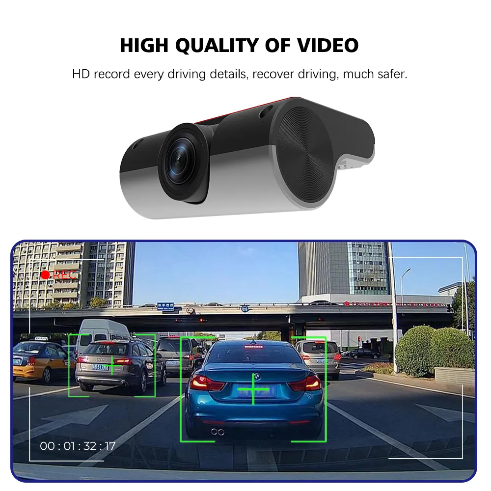 Xe DVR Recorder cho xe Android Máy nghe nhạc tầm nhìn ban đêm ADAS xe Dash Cam xe máy ảnh