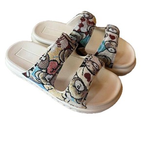 Sandales d'été pour hommes à double bride, légères avec <span class=keywords><strong>semelle</strong></span> intermédiaire en EVA, tige en <span class=keywords><strong>feutre</strong></span> respirant, <span class=keywords><strong>semelle</strong></span> antidérapante, design plateforme tendance - Product Image 4