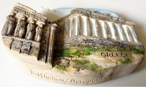 Resina 3D Acropolis <span class=keywords><strong>partenone</strong></span> frigorifero magnete viaggio Souvenir accessori casa resina artigianato - Product Image 2