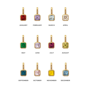ส่วนบุคคลLucky Angel Numberสร้อยคอจี้Diy 12 Baguette Birthstone Charmsสร้อยคอสําหรับของขวัญผู้หญิง - Product Image 5