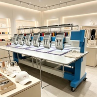 Machine à broder haute vitesse de qualité industrielle, machine à broder à 15 aiguilles pour les entreprises textiles