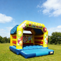 Château gonflable compact pour enfants, idéal pour les fêtes en intérieur et en extérieur, maison de rebond pour usage domestique