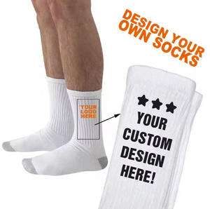 Người Đàn Ông Của Tùy Chỉnh Thiết Kế Bóng Rổ Chạy Quý Crew Vớ Thoải Mái Đan Vớ Thể Thao Cho Mùa Thu Mùa Với Đệm - Product Image 3