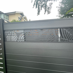 Duurzame, milieuvriendelijke, warmtebehandelde <span class=keywords><strong>WPC</strong></span> anti-klim afrastering, eenvoudig te monteren, klik-systeem, voor ranch/tuin/gazon, veiligheid voor huisdieren/kinderen - Product Image 1