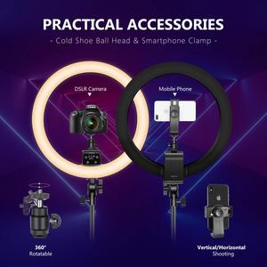 Para <span class=keywords><strong>Neewer</strong></span> Advanced, <span class=keywords><strong>Aro</strong></span> <span class=keywords><strong>de</strong></span> <span class=keywords><strong>Luz</strong></span> <span class=keywords><strong>de</strong></span> 18 Pulgadas con Control Táctil, Pantalla LED LCD, Control Remoto, Trípode para Video, Material Plástico Resistente - Product Image 6