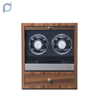 Penyesuaian Layar Sentuh LCD Mode TPD Penggulung Jam Tangan Remote Control Laci Penyimpanan Anti-Magnetisasi Lampu LED Kayu 9982