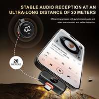 Microphone Lavalier sans Fil S30 Mini 2.4G avec Réduction Active du Bruit et Boîtier de Charge Magnétique Type C pour Streaming en Direct et Vlogging