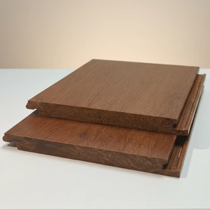 Plancher en bambou carbonisé massif |   Couleur naturelle traditionnelle, planches de taille moyenne, installation par collage/clouage/agrafage - Product Image 1