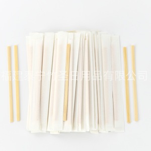 Palitos para remover de bambú, envasados individualmente, 110x4,5x1,3 mm y 140x4,5x1,3 mm, para bebidas calientes, café, té, utensilios - Product Image 1