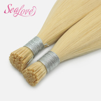Perruques en cheveux humains vierges bruts 100% naturels en gros # Extensions de cheveux naturels à double trame de 22 pouces, 1g, avec pointe en I