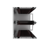 RDEKONO 6U 19" EK+ Kit de boîtier de commande sous-rack avec backplane 3U 6U CPCI 175mm/235mm/295mm/355mm Schroff Polyrack IP66 Aluminium extrudé