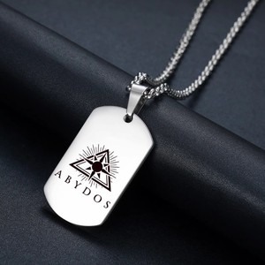 Anime gioco blu archivio <span class=keywords><strong>la</strong></span> collana di animazione Abydos Sunaookami ciondolo uomo donna moda Halloween accessori Cosplay regali - Product Image 2