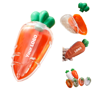 Boîte à bonbons en forme de carotte personnalisée en plastique avec logo personnalisé, cadeau de Pâques, mini boîte à carottes, conteneur à carottes, garnitures de panier de Pâques en une seule étape - Product Image 1