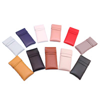 Étui de voyage portable en cuir PU souple pour lunettes, vente en gros d'usine, étui à lunettes de soleil pas cher