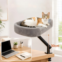 Lit pliable pour chat, 360 °   Lit de bureau suspendu rotatif pour chat, arbre à chat de bureau, lit de bureau pour chat de style nouveau, nid universel toutes saisons