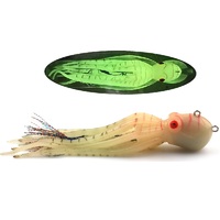Leurre de pêche encreur de haute qualité à encre lumineuse, leurre souple artificiel pour la pêche à la traîne en haute mer, en matériau TPE, catégorie : leurre calamar