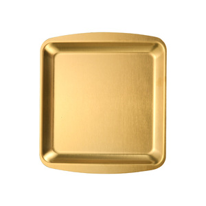 304 Stainless Steel Gold Square Tray Multifunctional Serving Tray For Hotel Coffee Tea Snack Jewelry Storage - Product Image 3