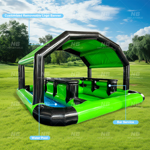 Opblaasbare buitenbar voor in de tuin, PVC zwembadbar, op maat gemaakte drinktent, grote opblaasbare pubbar met zitplaatsen voor feesten - Product Image 6