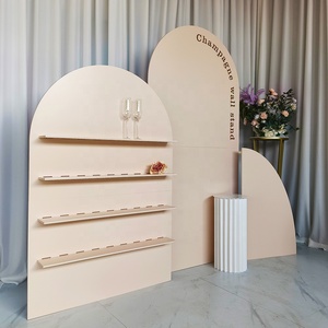 Présentoir mural à <span class=keywords><strong>champagne</strong></span> pour fête de mariage personnalisé, support mural pour décoration de fête, mariage et événement - Product Image 3