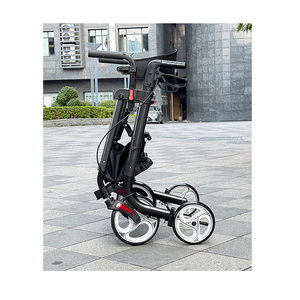 Déambulateur <span class=keywords><strong>pliable</strong></span> <span class=keywords><strong>ultra</strong></span>-léger à 4 roues avec siège pour personnes âgées, idéal pour l'extérieur - Vente en gros - Product Image 2