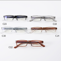 Lunettes optiques en PC, monture large, style polyvalent, supportant les verres de prescription, 9838